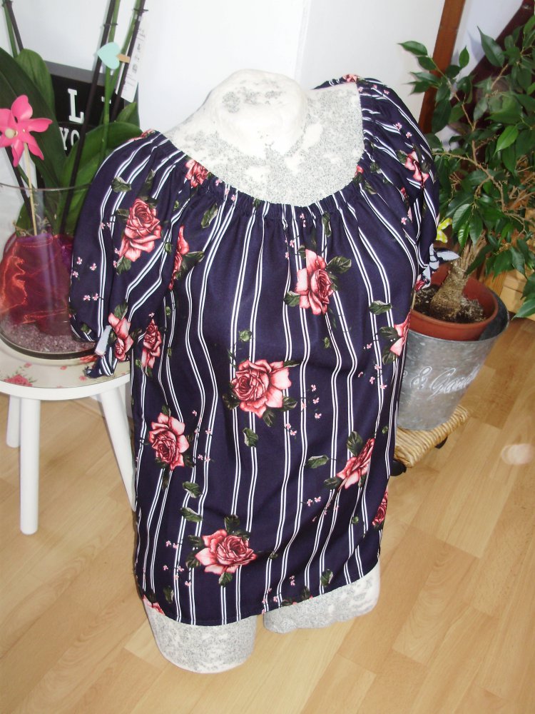 Hailys Bluse romantisch Gr L NEU