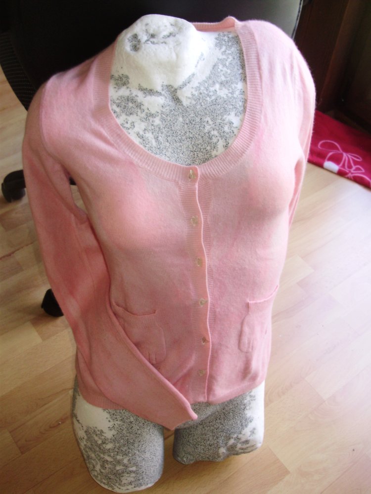 Sonia Fortuna Cardigan rose 100% Kaschmir S