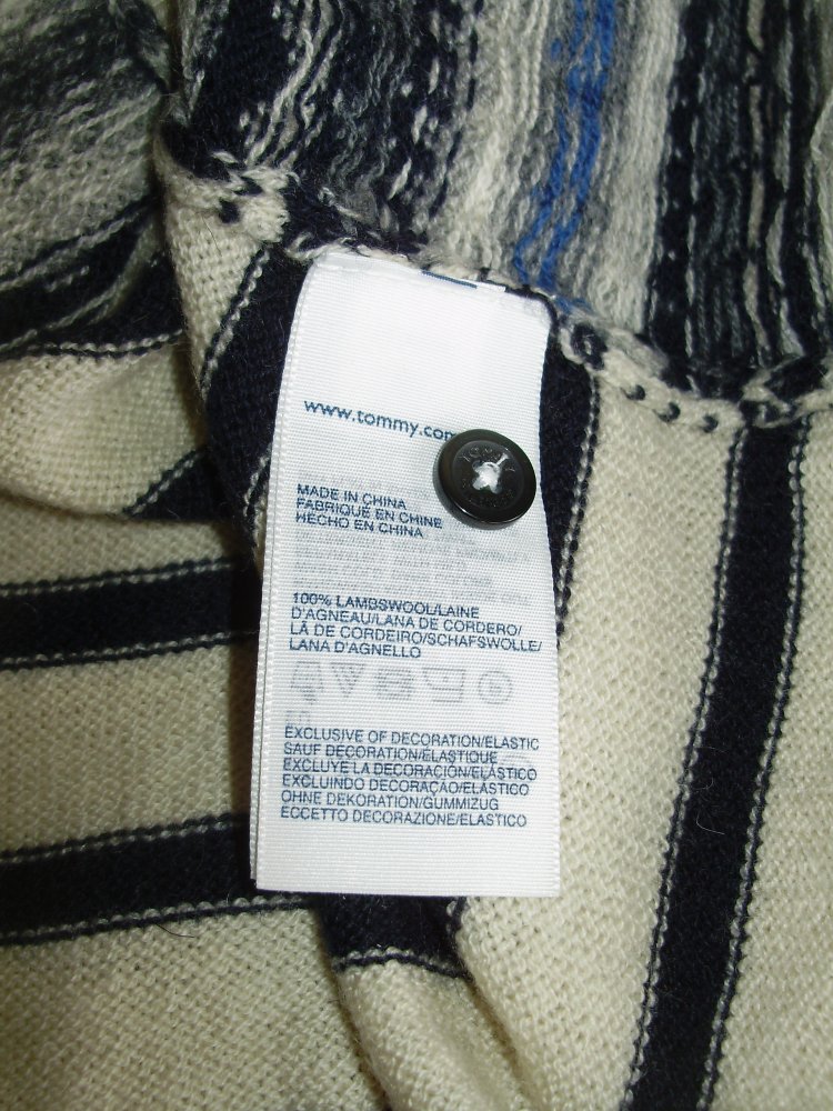 Tommy Hilfiger Pullunder Weste Muster Knöpfe S