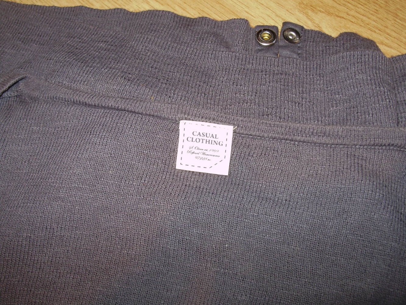 s. oliver Cardigan Feinstrick grau Druckknöpfe BW Leinen? S