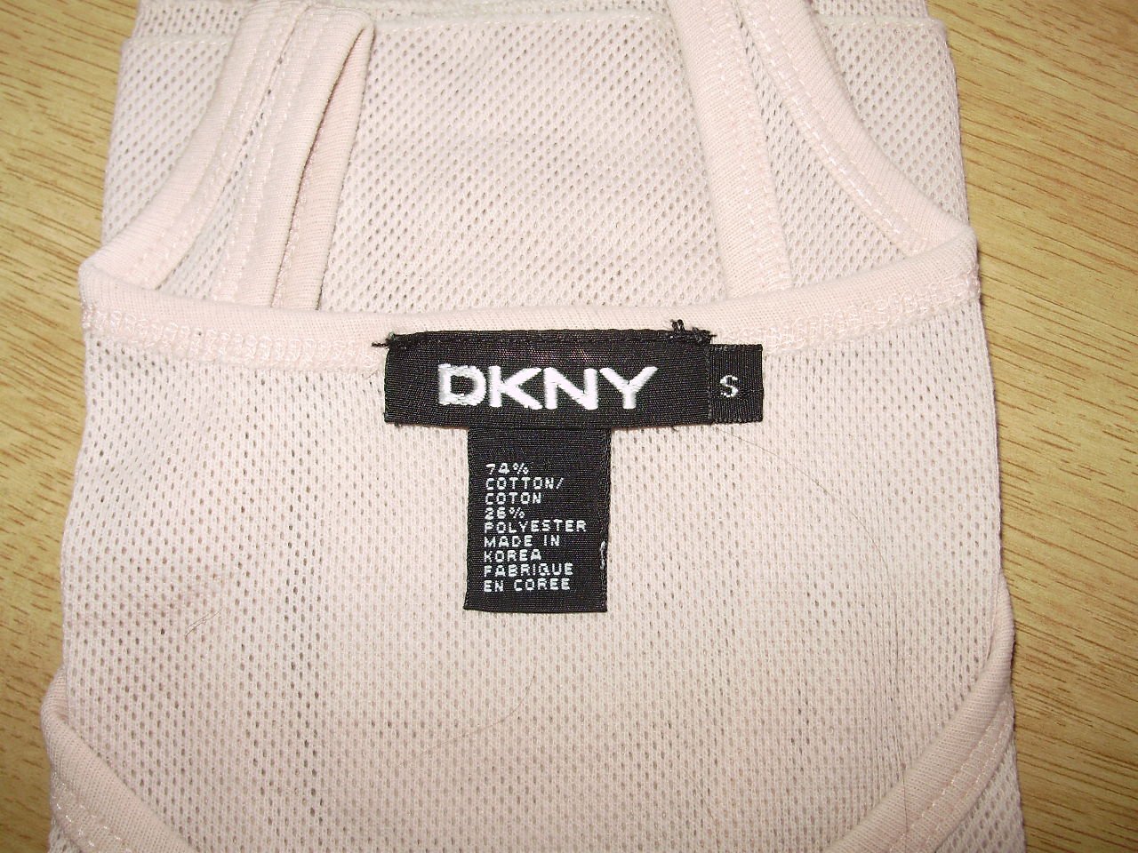 DKNY Top nude Piquemuster S