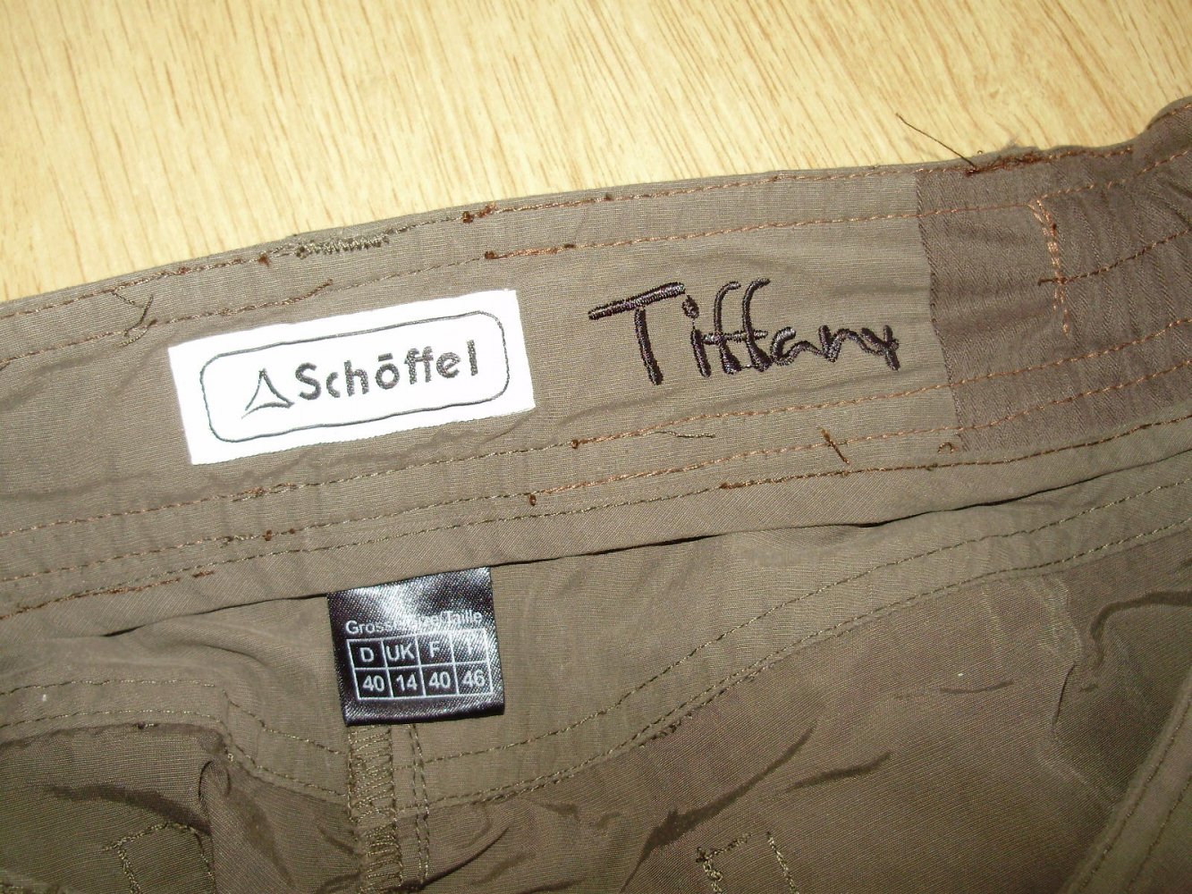 Schöffel Hose Tiffany khaki abtrennbare Hosenbeine 40
