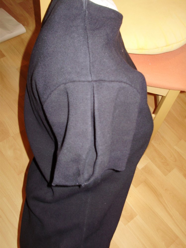 Cos Kleid dunkelblau Baumwolle fest ausgefallene Ärmel XS S