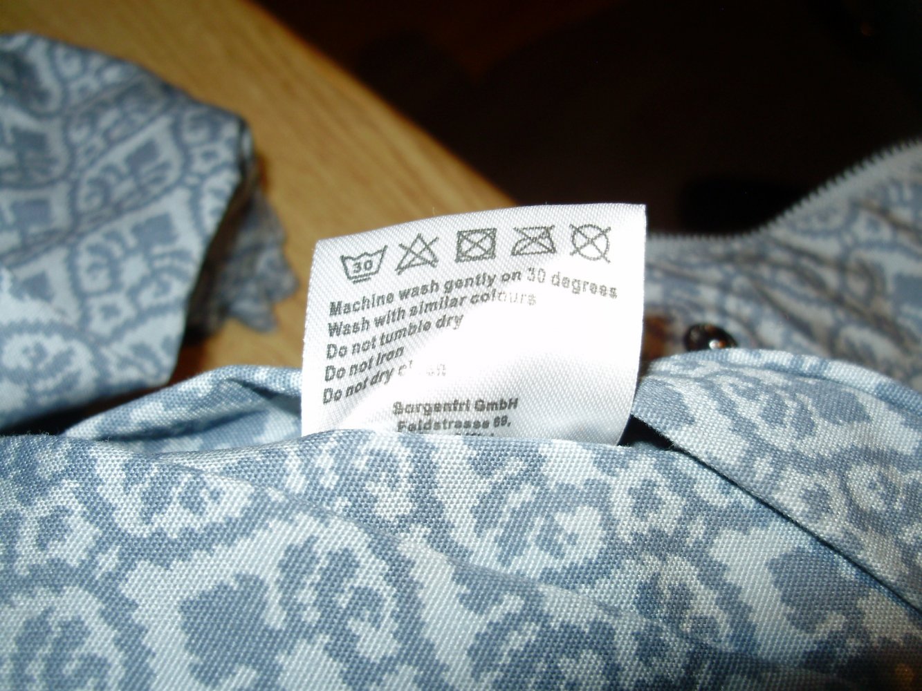Sorgenfri Mantel wasserabweisend Muster romantisch warm M