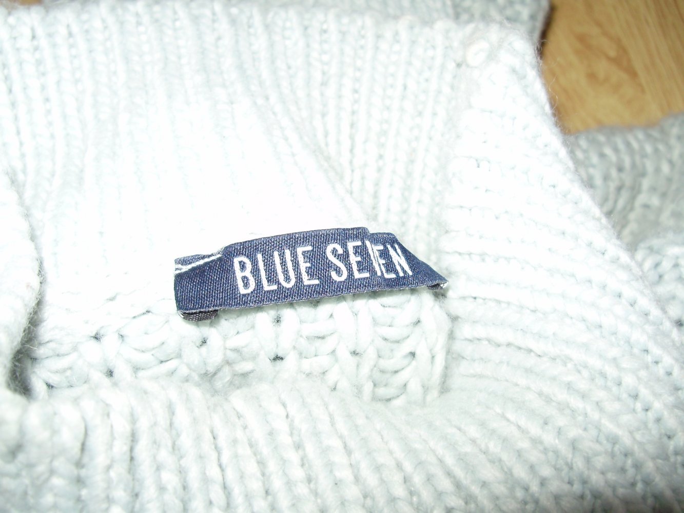 Blue seven Pullover salbei Grobstrick Zopf S passend
