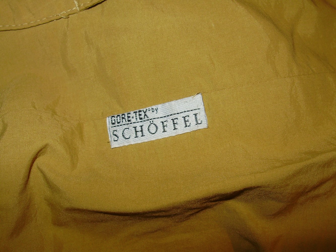 Schöffel Parka senffarben abtrennbare Kapuze Futter 38