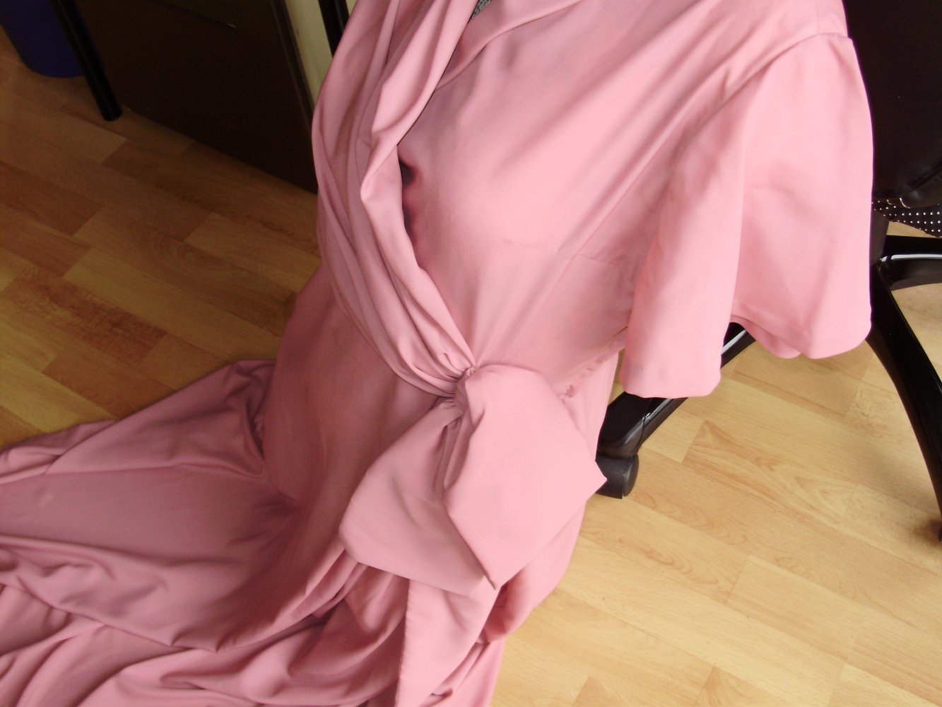 Kleid lang rose KA edel Gr 38
