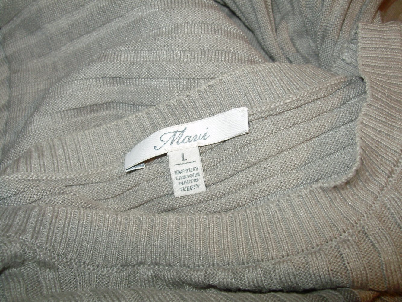 Mavi Pullover hellgrau weit L