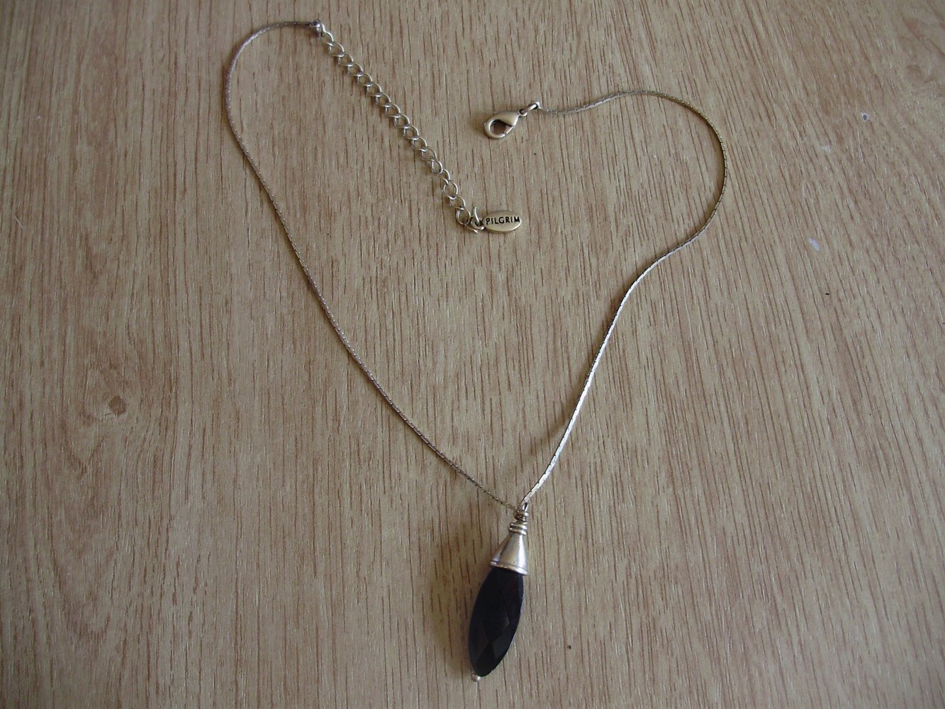 Pilgrim Kette Collier gold Zapfen schwarz