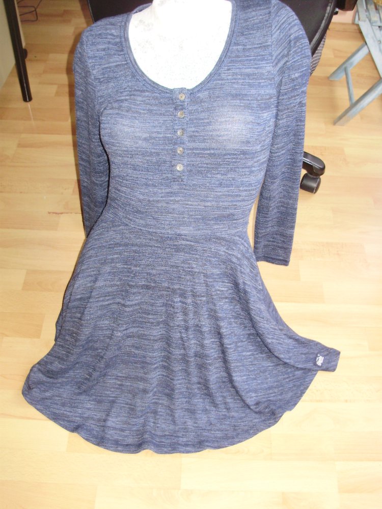 Superdry Kleid blau meliert Rock ausgestellt M