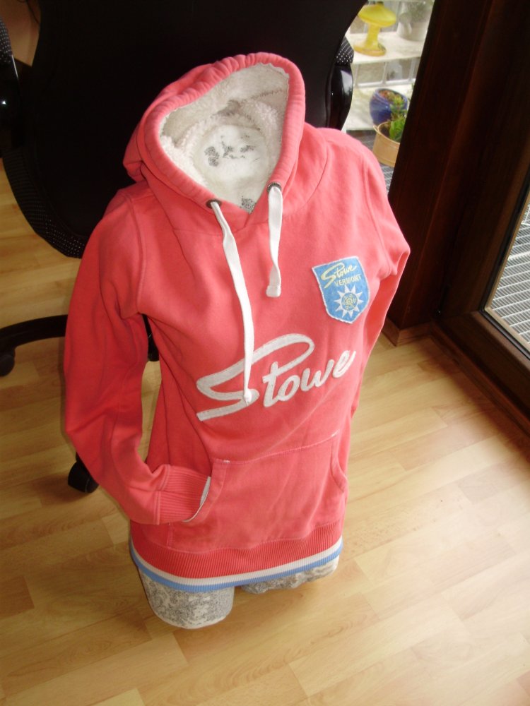 Superfly Hoodie rosa Stowe Vermont Teddy Kapuze M