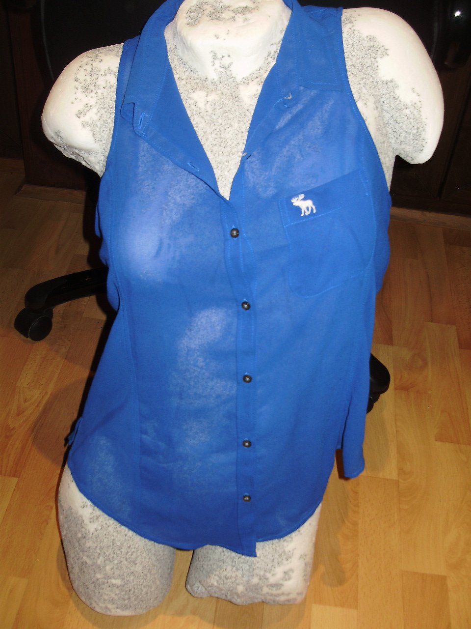 Abercrombie& Fitch Bluse o.A leuchtendes Blau S