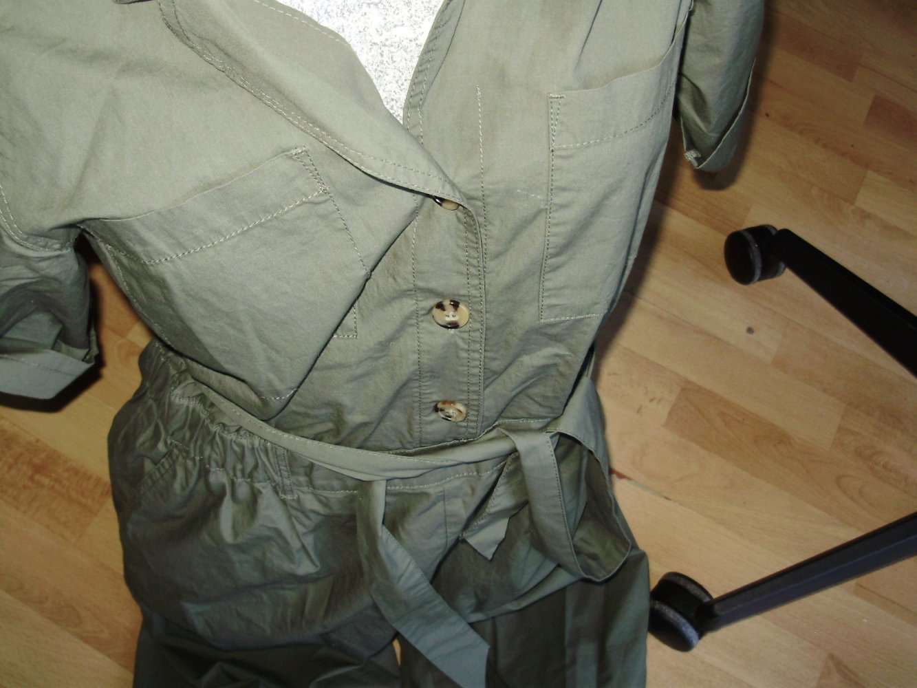 Everme Overall khaki 100% Baumwolle Gr 40