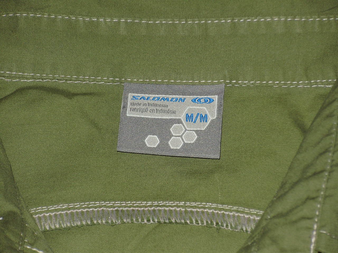 Salomon Kurzarm Bluse grün khaki Freizeit M Topzustand
