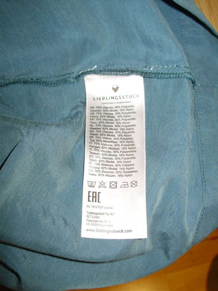 Lieblingsstück Kleid salbei grün Strick Stoff 38