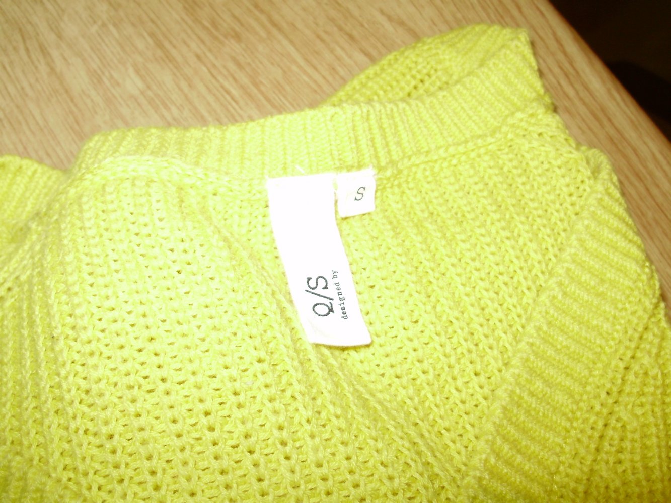 s. oliver Pullover gelb V-Ausschnitt S