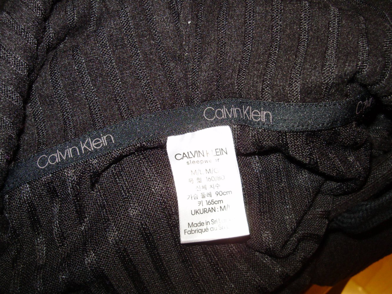 Calvin Klein Obertel oversize schwarz wie Strick M L