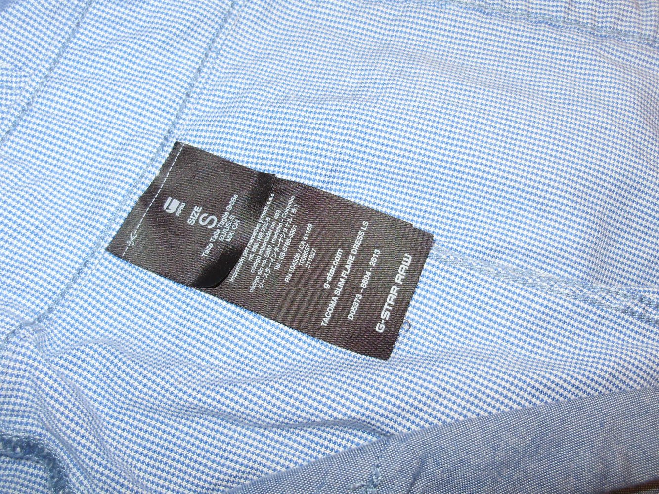 G-Star Raw Jeans Kleid blau Baumwolle S
