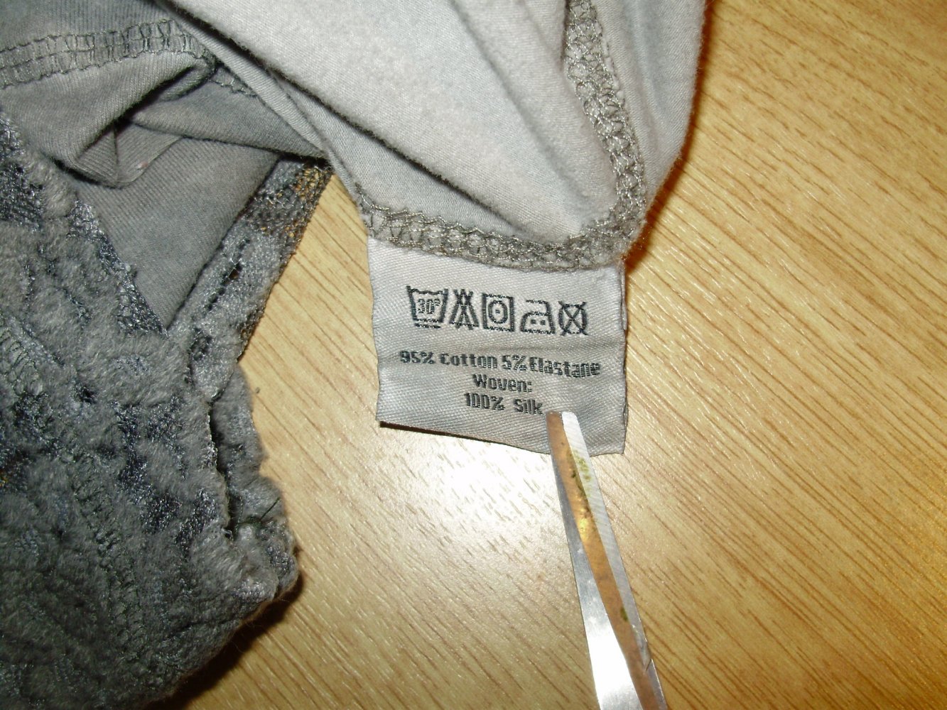 Frozen Kleid Spitze zwei in einem LA grau khaki BW Seide S