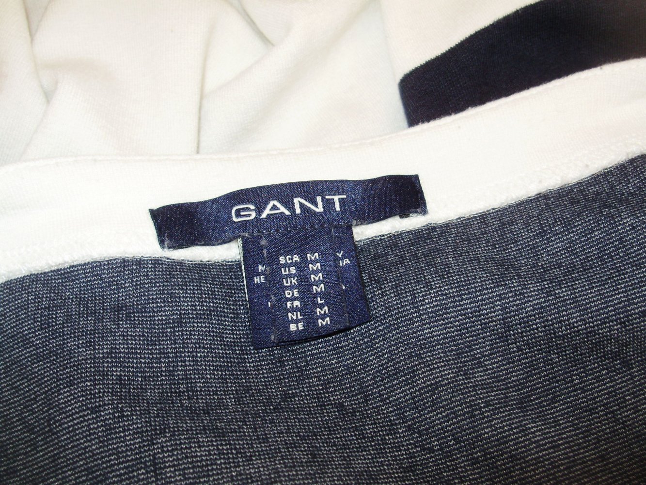 Gant Kleid 7/8 Arme Streifen blau-weiß M