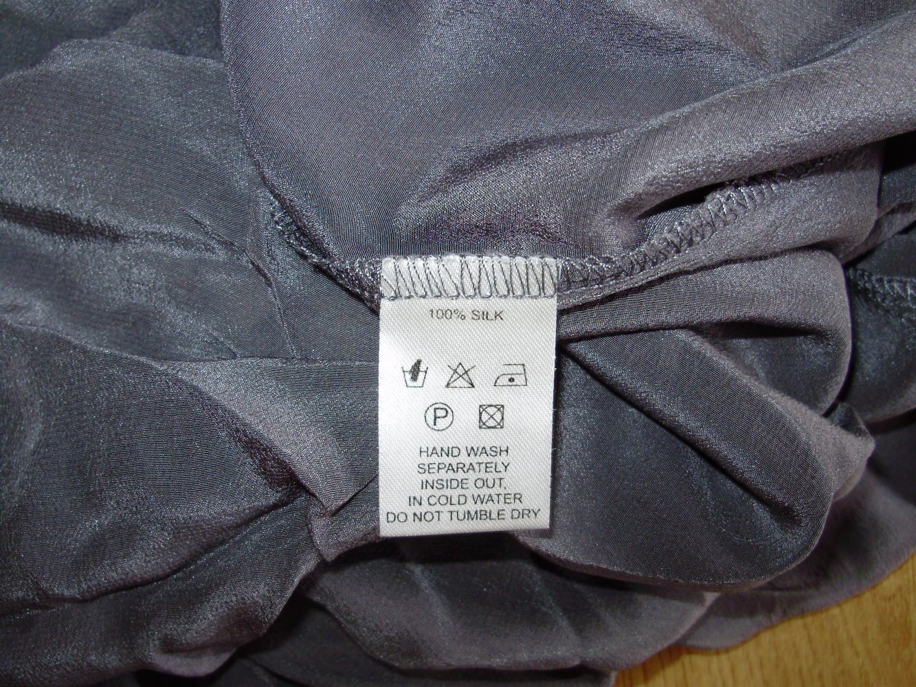 Magali Pascal Seidenbluse Top grau Stickerei Spitze ausgefallen M