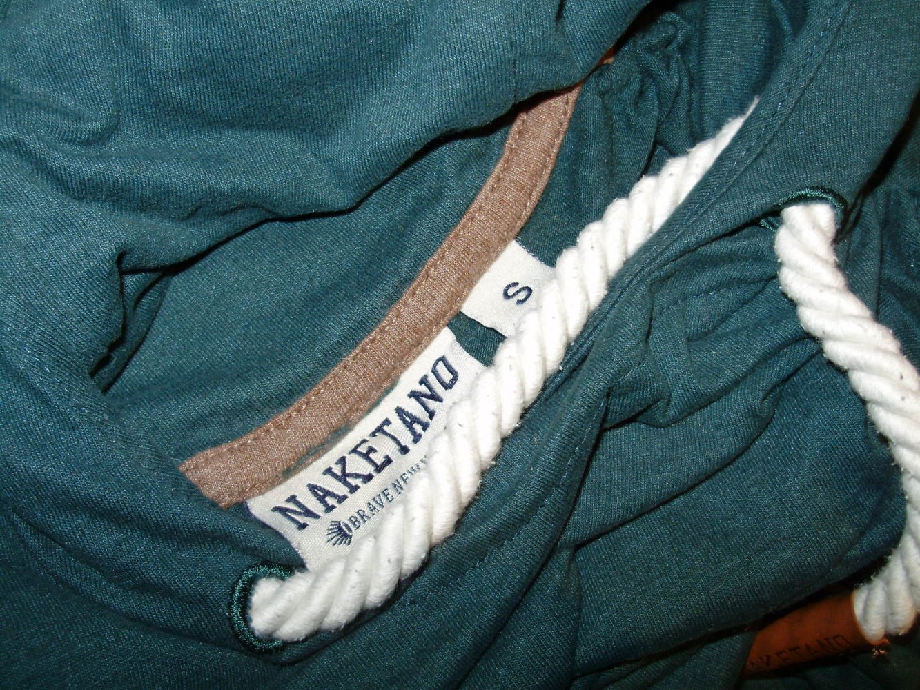 Naketano Langarm Shirt grün Kapuze S