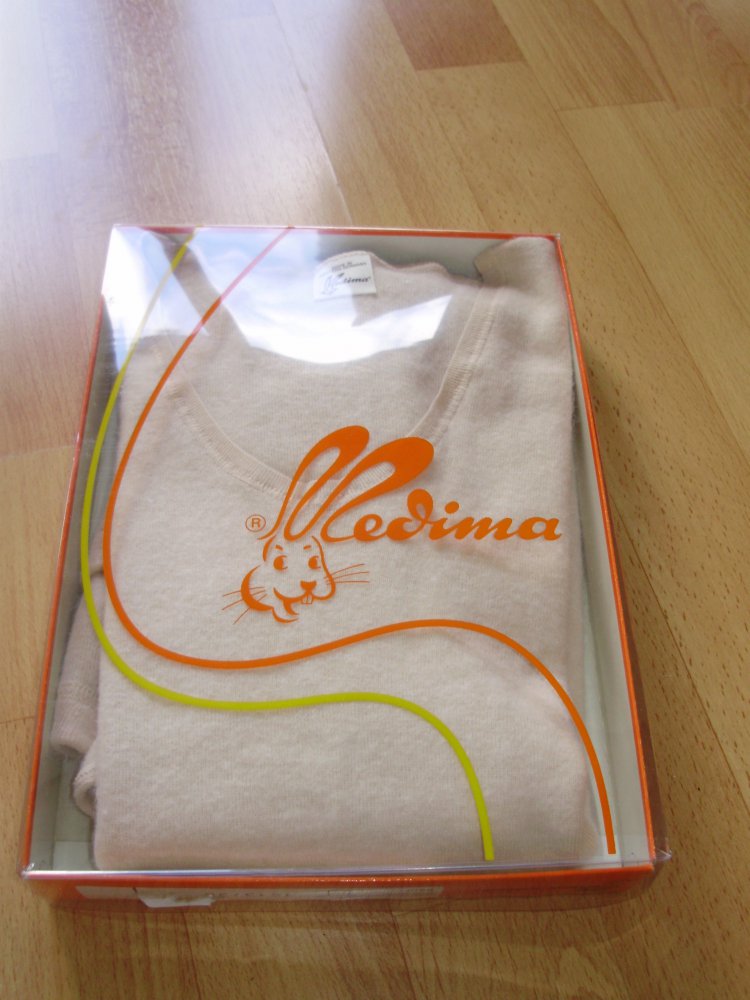 Medima Angora Unterhemd Gr L Neu mit Verpackung