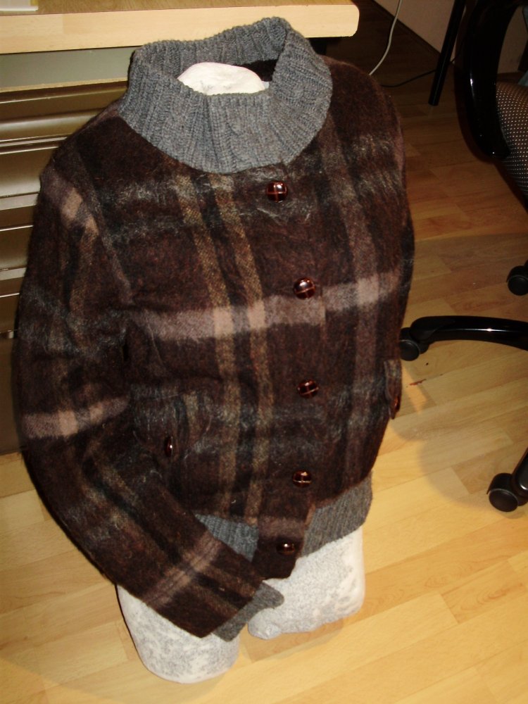 Di Loren Woll Jacke innen Fellimitat Gr M