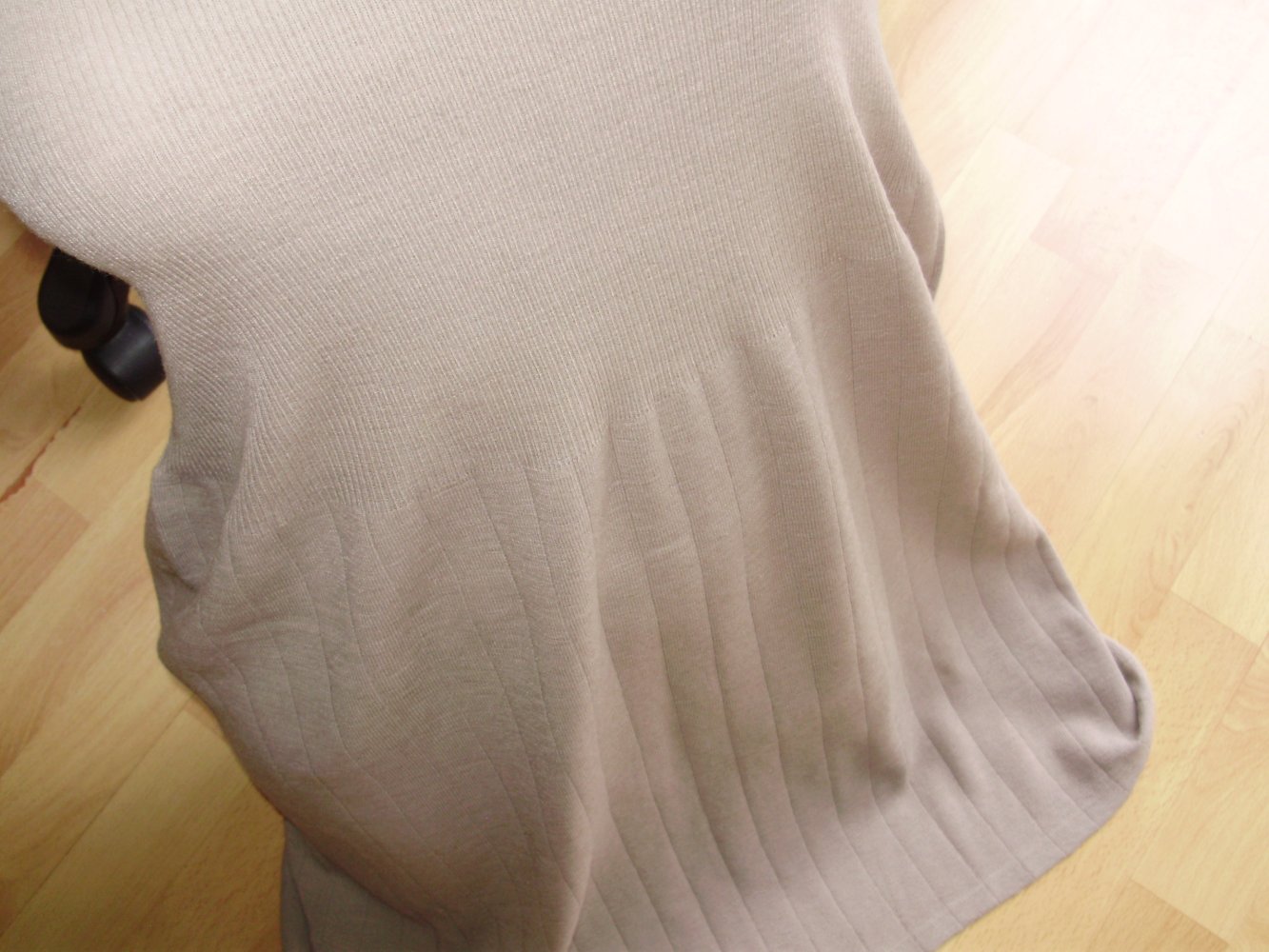 Strick Kleid hellbraun 42 passend