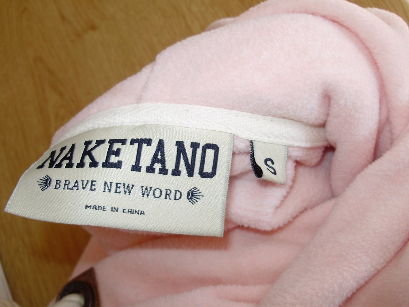 Naketano Pullover kuschelig hellrosa Kapuze S