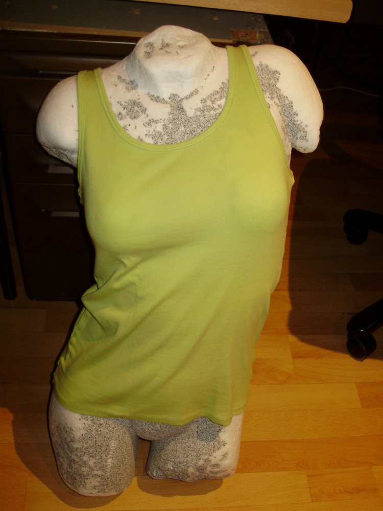 Top Stretch gelbgrün S M passend