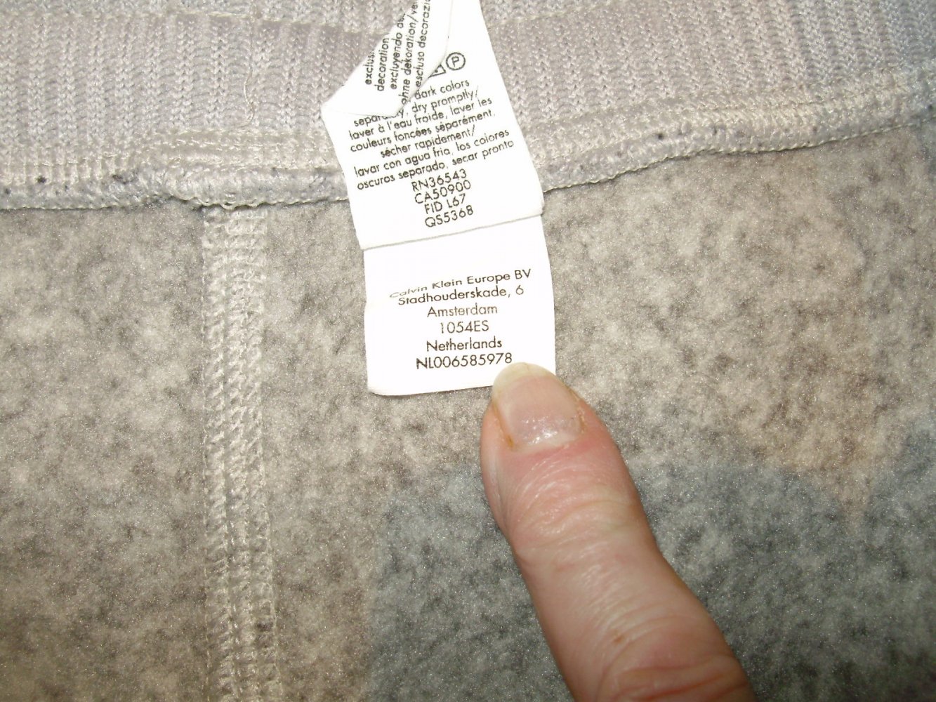 Calvin Klein Jogging Hose grau kuschelig warm L NEU