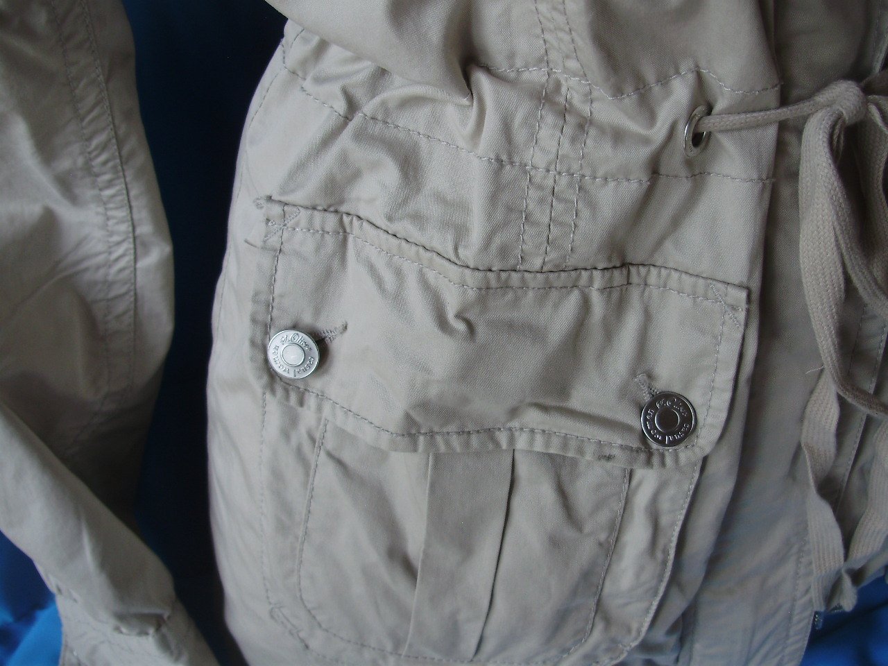 s. oliver Trench Parka beige leichtes Futter Gr 40 wie neu