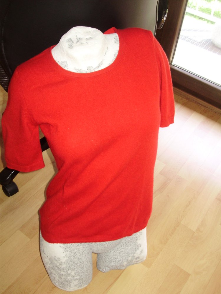 Darling Harbour Pullover 100% Kaschmir KA rot S