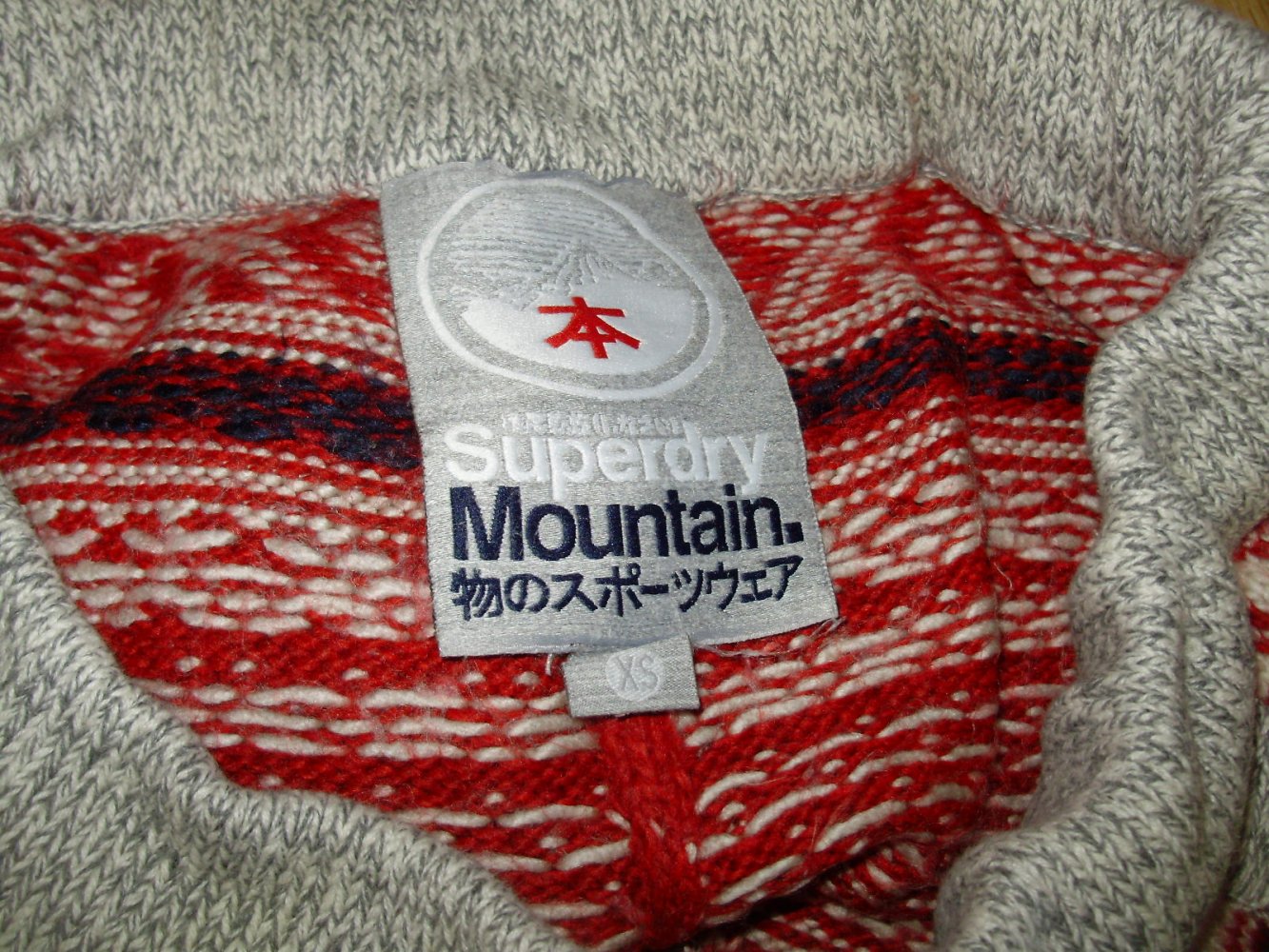 Superdry Hose Strick Wolle Norwegermuster XS = S