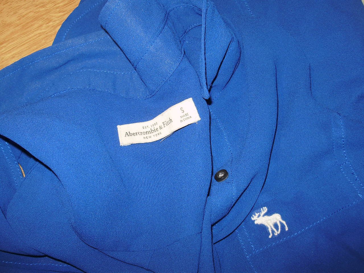 Abercrombie& Fitch Bluse o.A leuchtendes Blau S