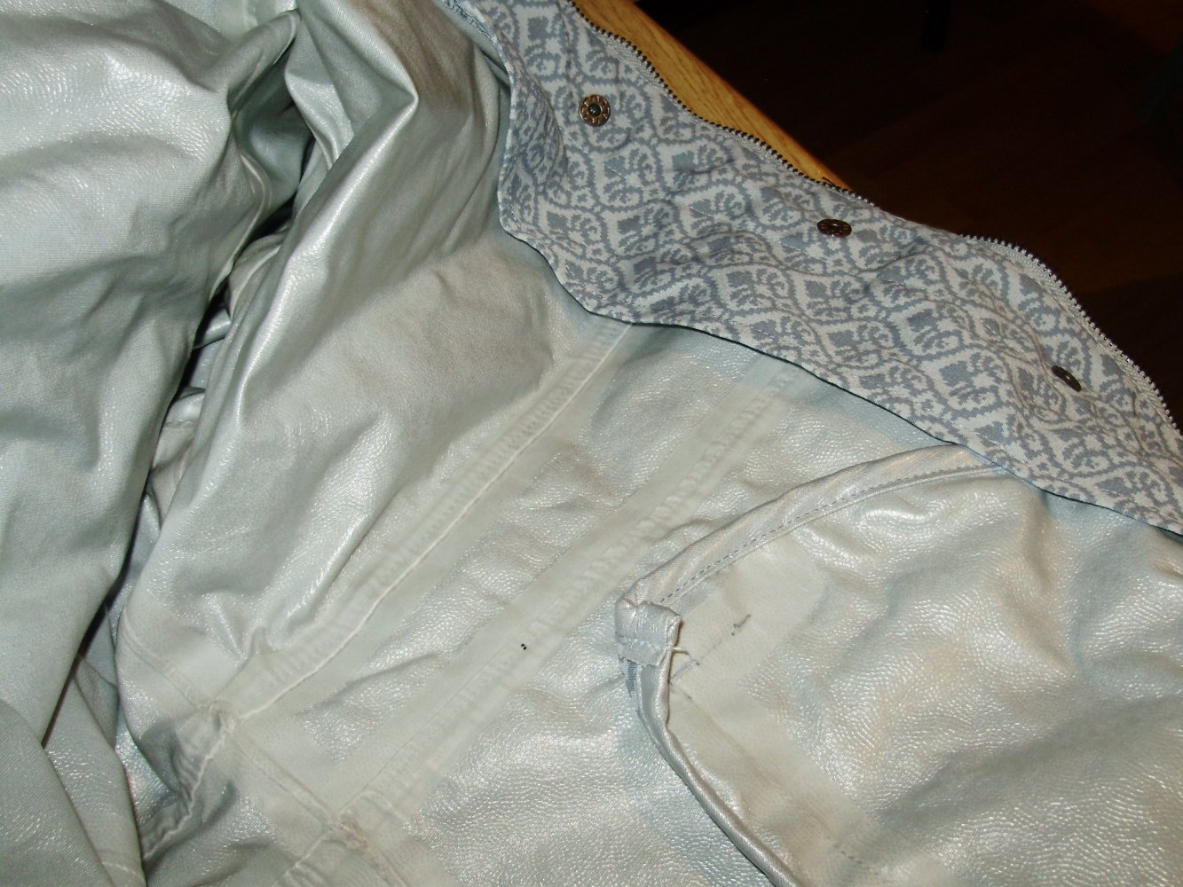 Sorgenfri Mantel wasserabweisend Muster romantisch warm M