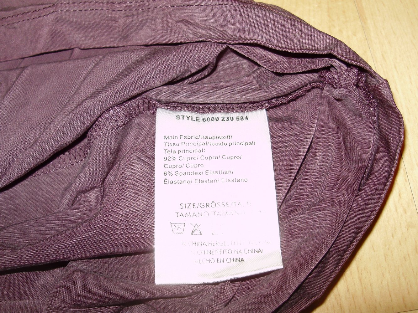 Day Birger & Mikkelsen Kleid purple leicht ausgefallen Wasserfall XS Seide