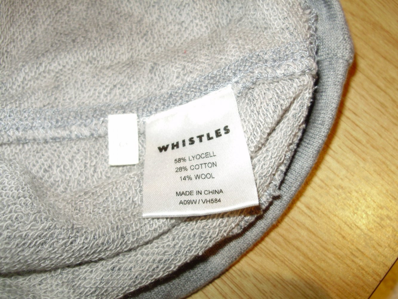Whistles Sweat grau Wollanteil S M