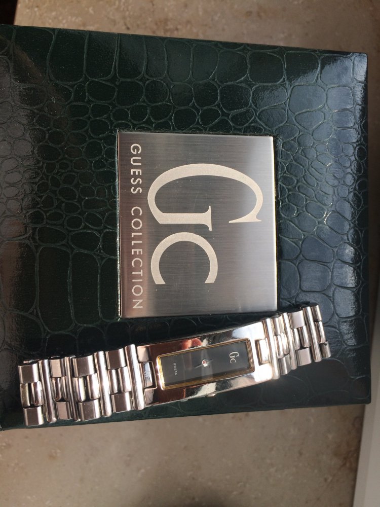 Silber Gliederarmbanduhr von Guess