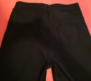 Schöne schwarze Hose mit Perlen, Gr. S