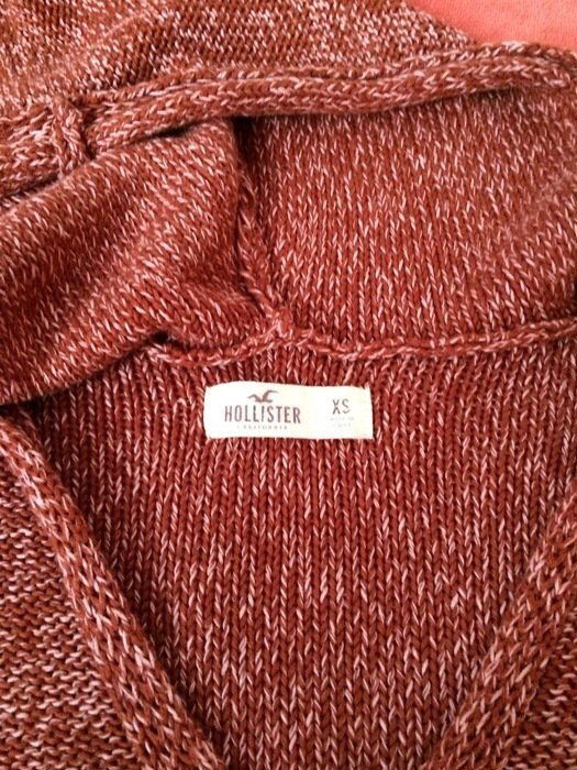Fransen Kapuzen-Pullover von Hollister, Gr. XS/S