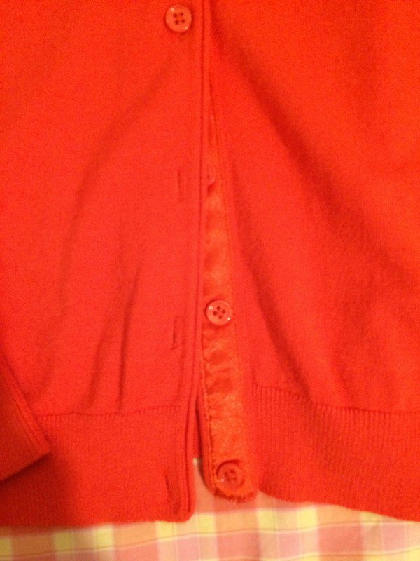 Roter Cardigan von S. Marlon, Gr. S