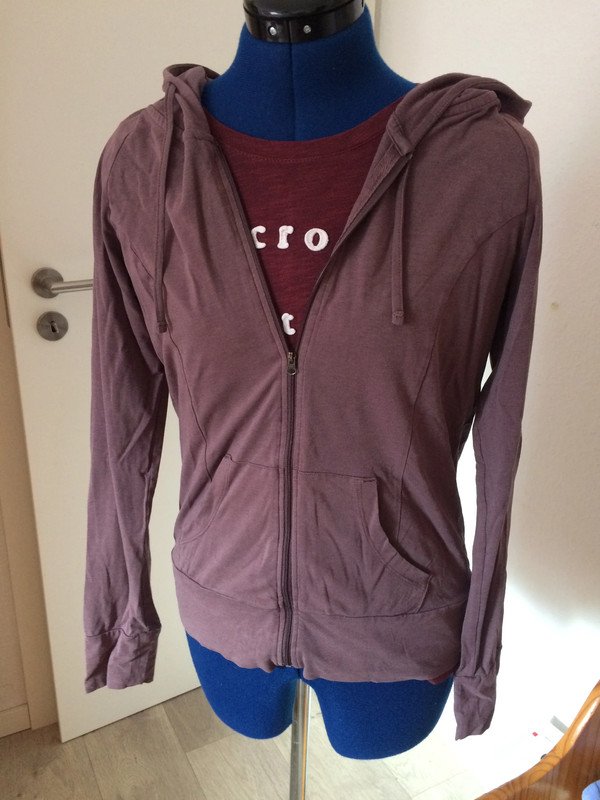 Weiche lila Yoga Jacke Gr. S