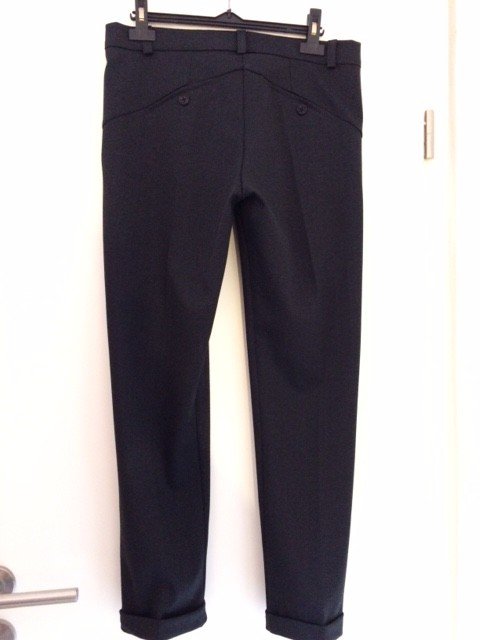 Edle schwarz-graue Stoffhose von Risskio, in Gr. L/40