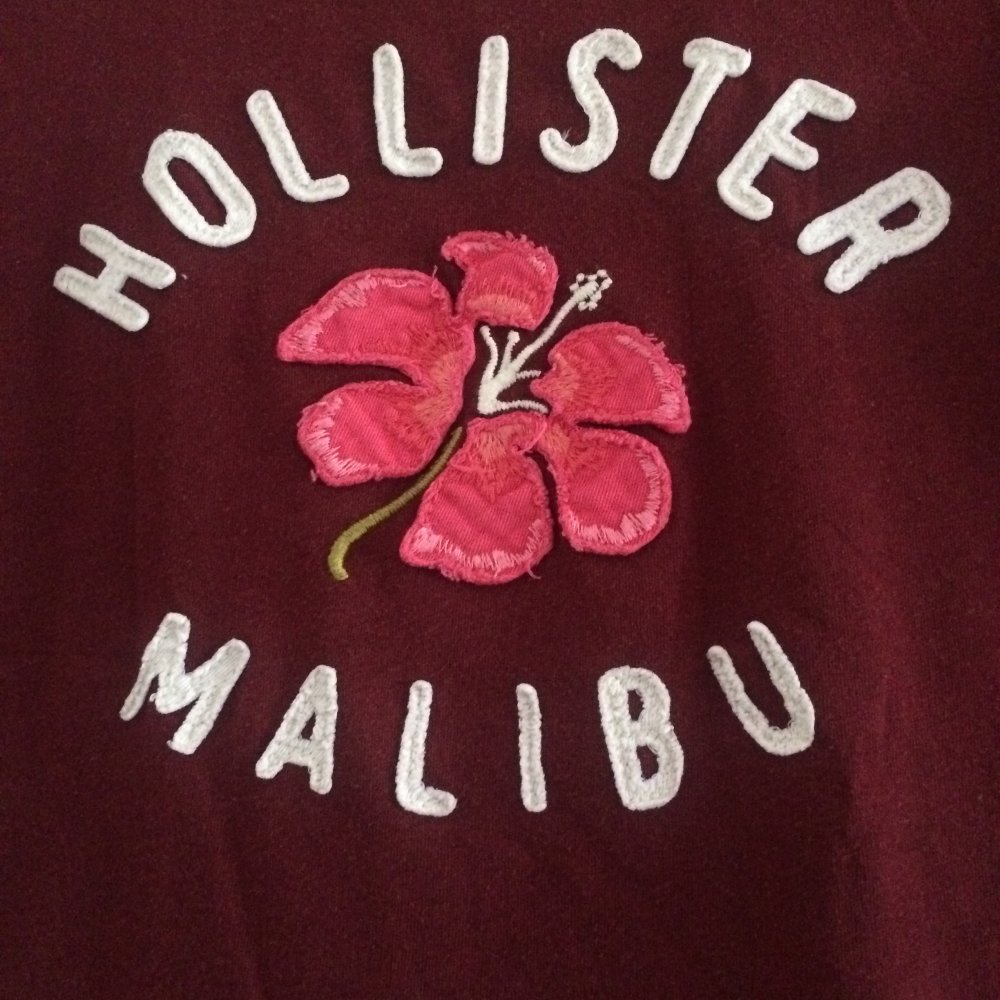 Burgundyfarbenes Hollister in Gr. S