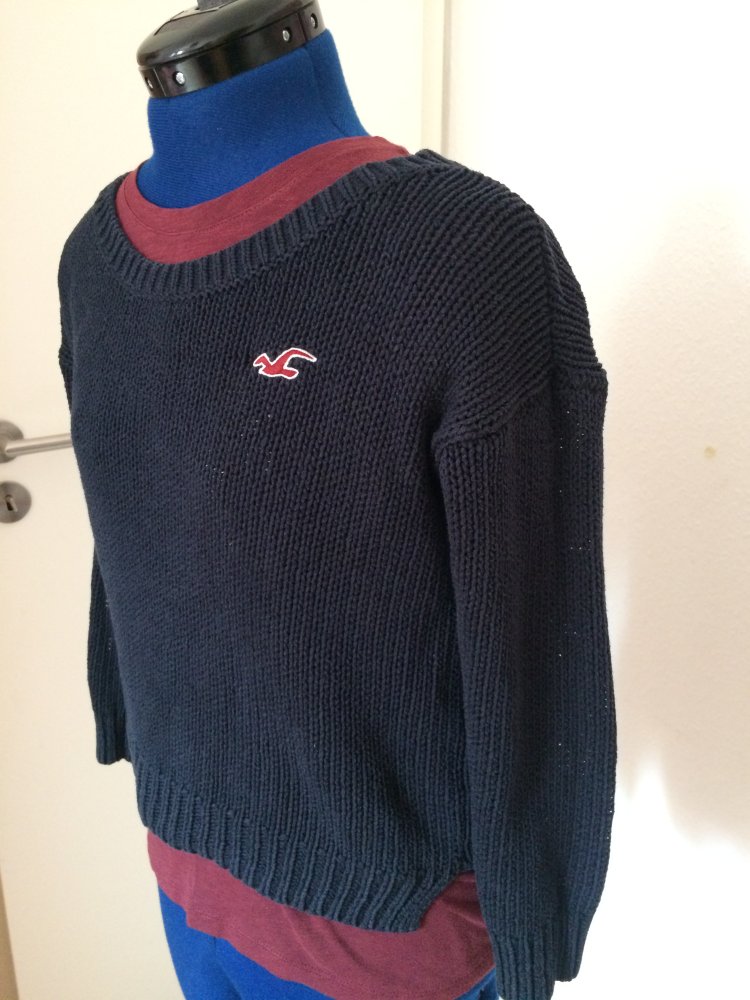 Hollister Pulli cropped mit Schleife, S/M