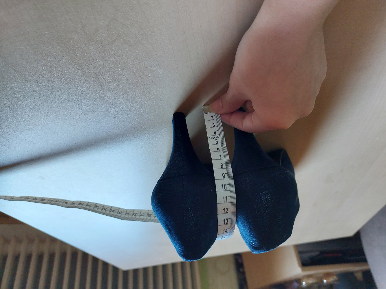 blaue Pumps