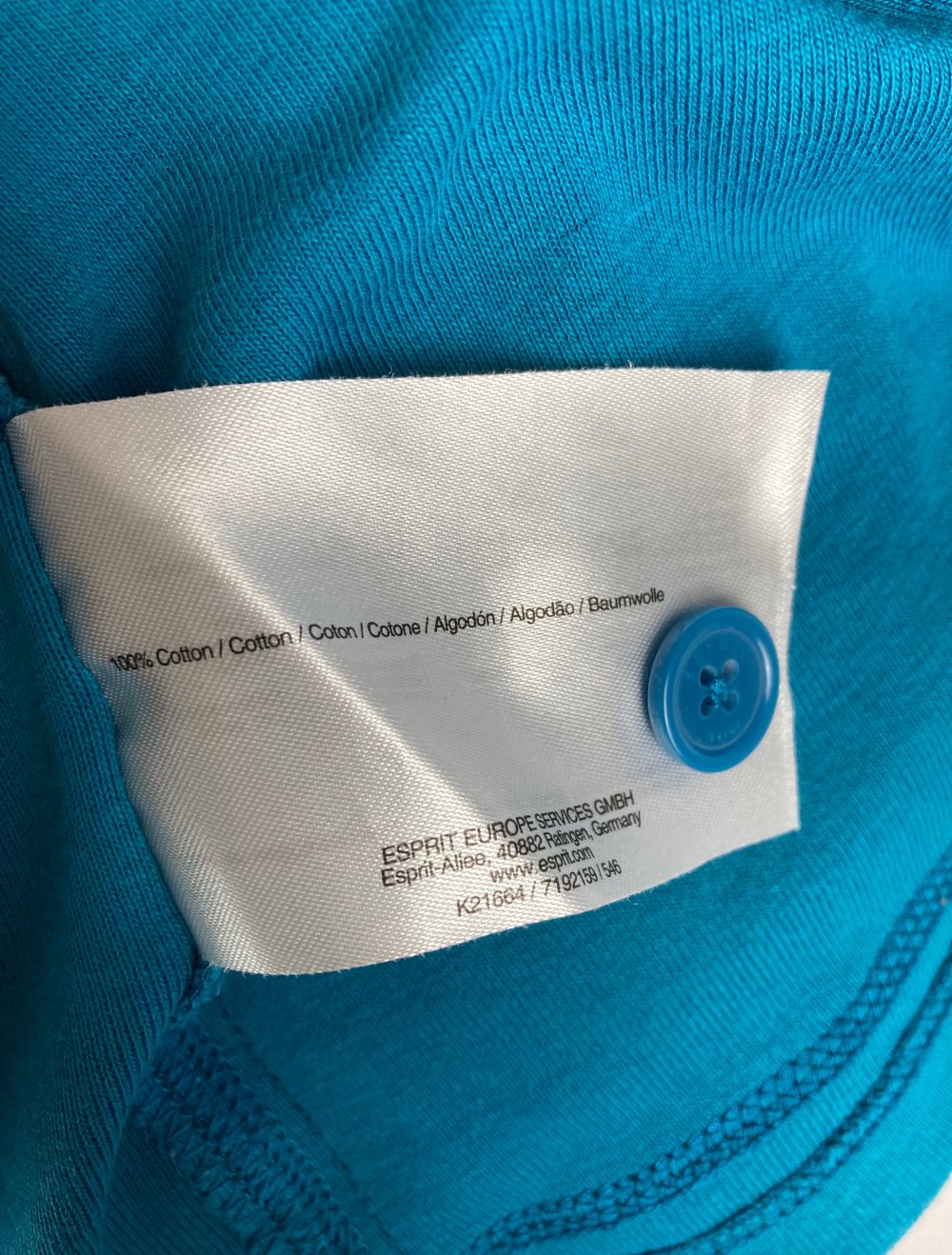 Esprit Shirt mit Kragen und Print