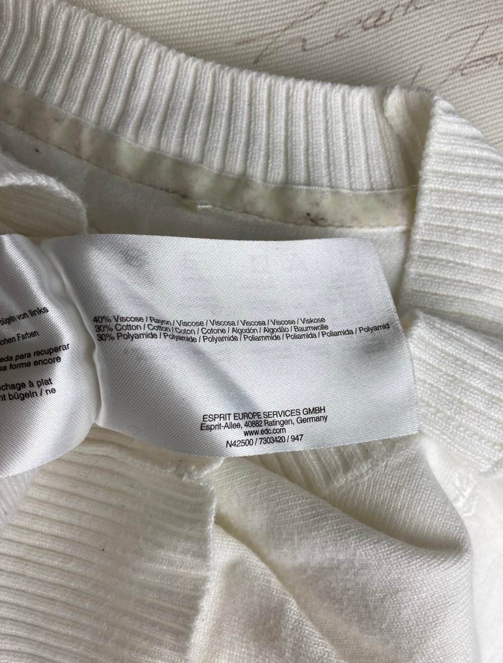 edc Shirt Sweatshirt weiß
